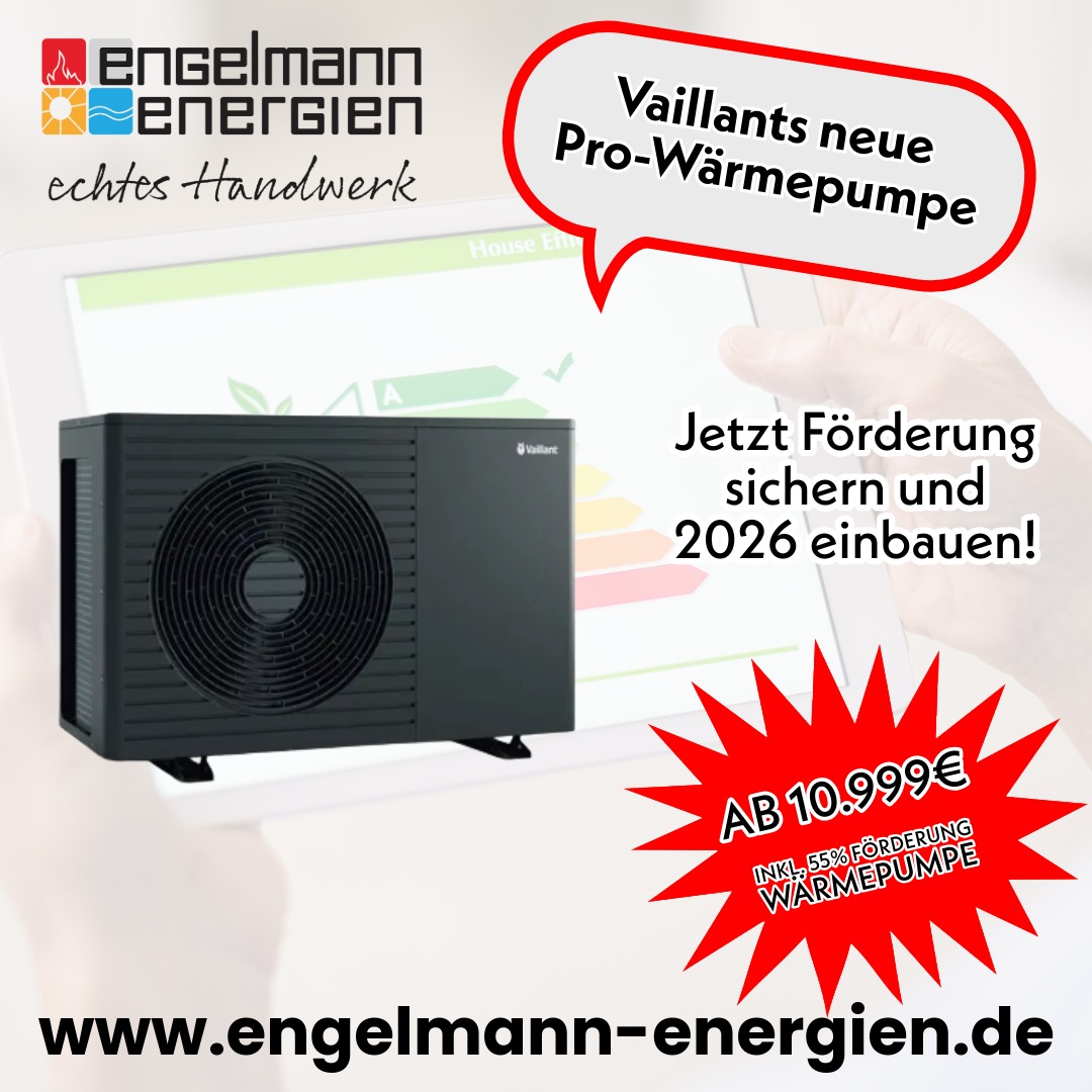 Vaillant aroTHERM pro Wärmepumpe Aktionsangebot