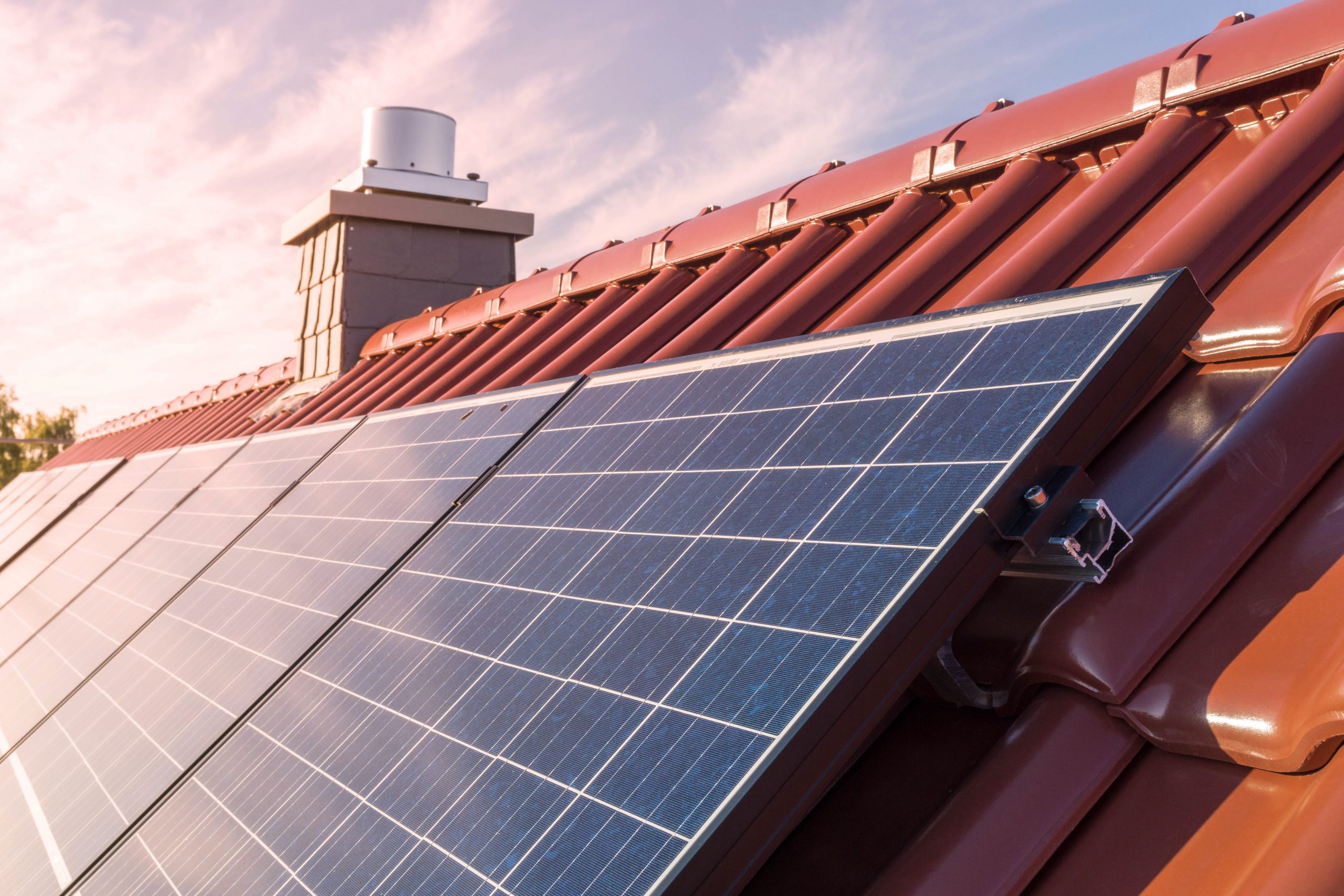 Photovoltaikanlage auf einem Wohnhaus in der Region Braunschweig