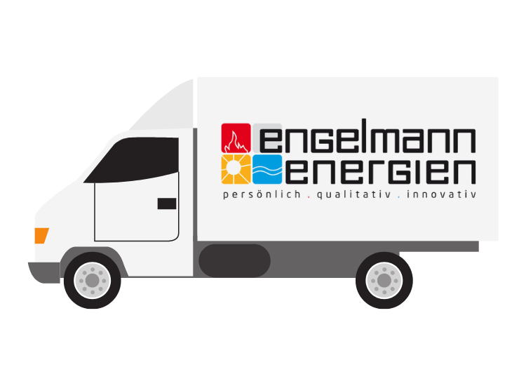 Engelmann-Energien Fahrzeug mit Firmenlogo