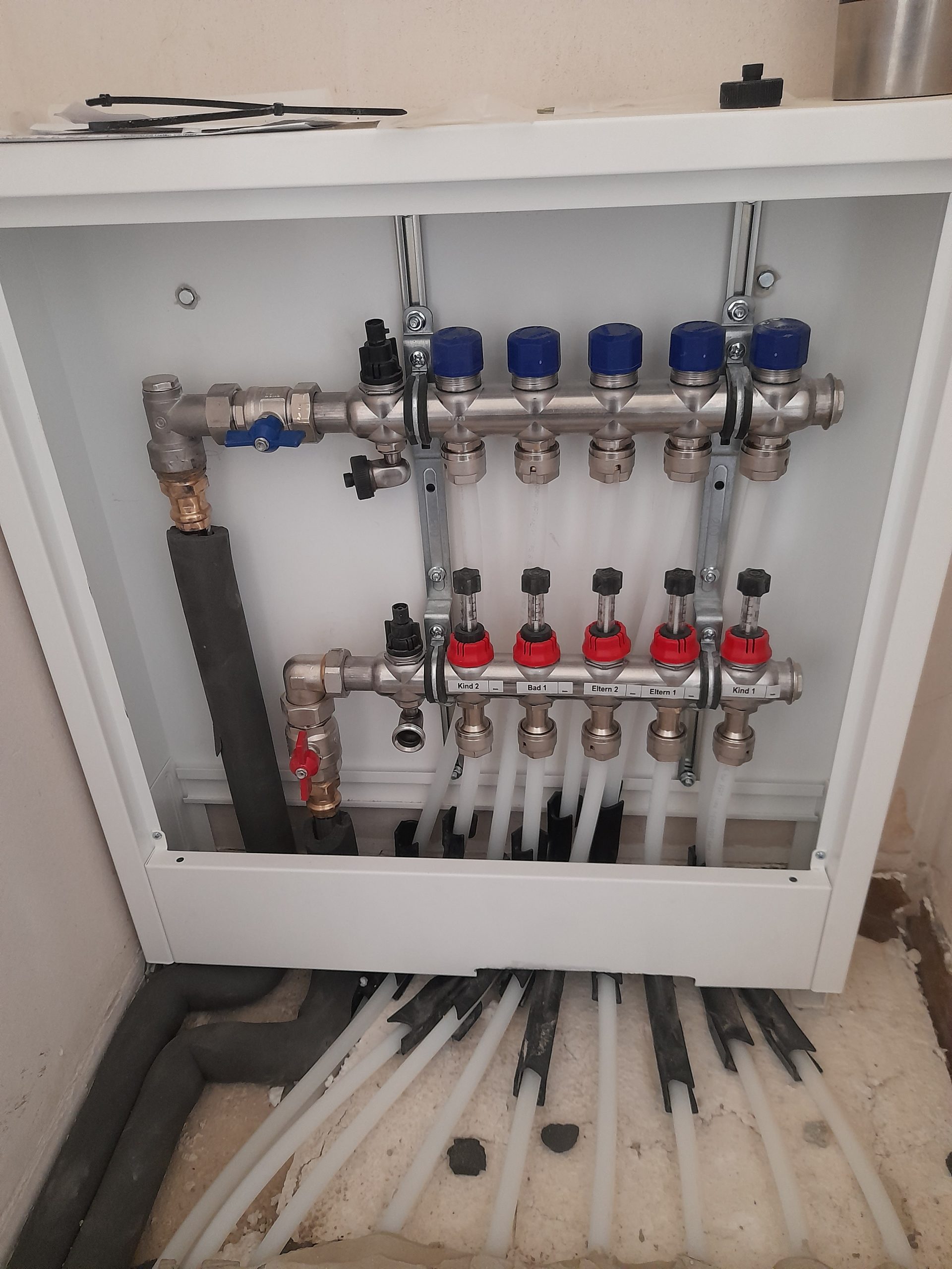 Heizkreisverteiler Fußbodenheizung hydraulischer Abgleich